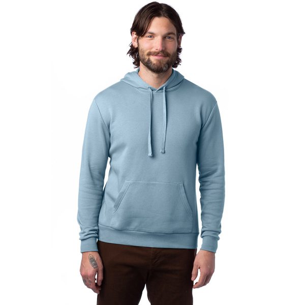 Alternative Apparel Unisex Light Blue Eco-Cozy Flece Pullover Hoodie Discount - Image 2
