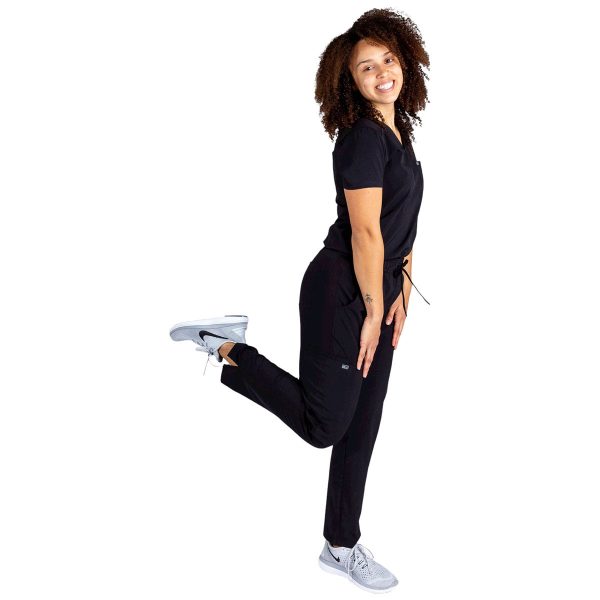 TiScrubs Women s Real Black Stretch 9-Pocket Regular Scrub Pants on Sale
