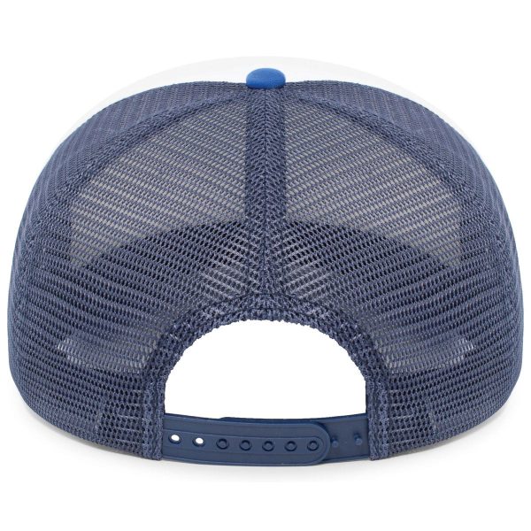 Pacific Headwear White Navy Royal Foamie Fresh Trucker Cap For Discount - Image 2