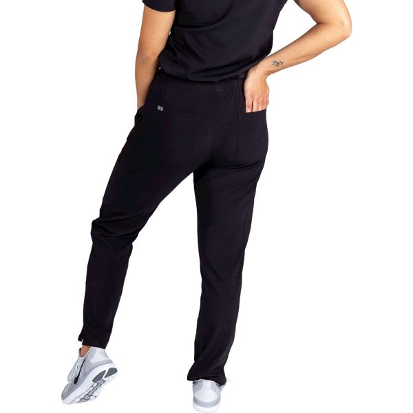 TiScrubs Women s Real Black Stretch 9-Pocket Regular Scrub Pants on Sale - Image 2
