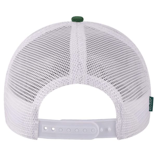 Legacy Melange Dark Green White Mid-Pro Snapback Trucker Cap Online now - Image 2