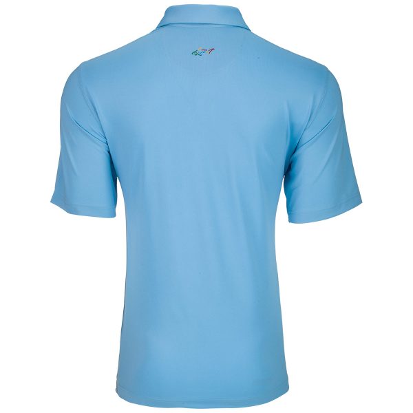 Greg Norman Men s Coastal Blue Freedom Polo For Sale - Image 2
