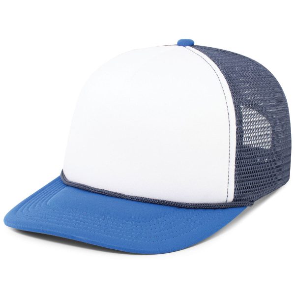 Pacific Headwear White Navy Royal Foamie Fresh Trucker Cap For Discount - Image 3