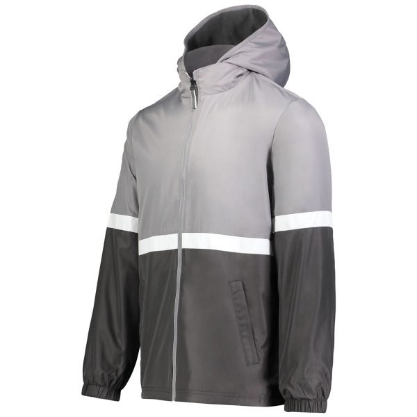 Holloway Men s Athletic Grey Carbon Turnabout Jacket Hot on Sale - Image 3