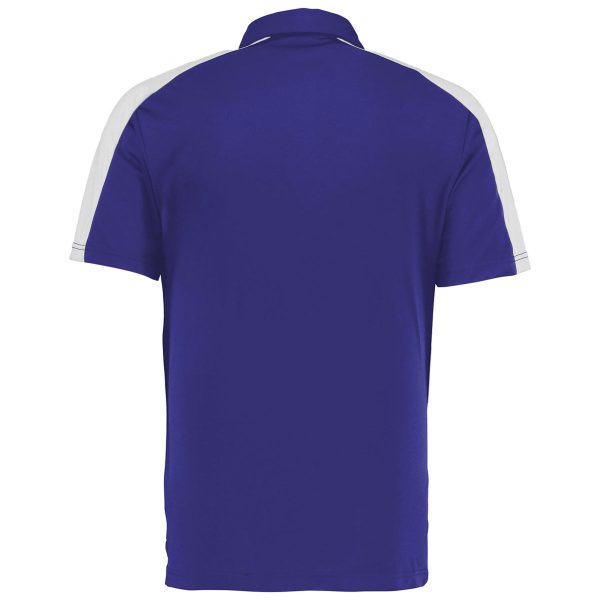 Augusta Sportswear Men s Purple White Bi-Color Vital Polo Fashion - Image 2