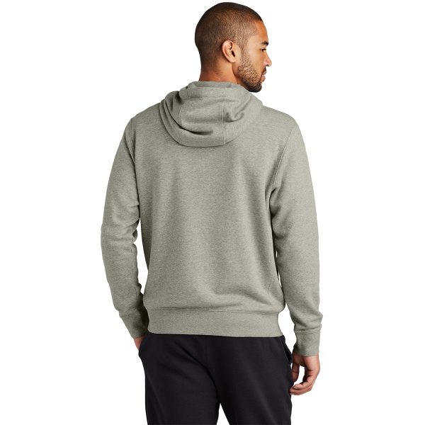 Nike Men s Dark Grey Heather Club Fleece Sleeve Swoosh Full-Zip Hoodie For Discount - Image 3