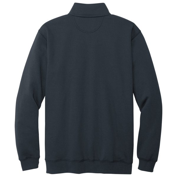 Carhartt Men s New Navy Midweight 1 4-Zip Mock Neck Sweatshirt on Sale - Image 2