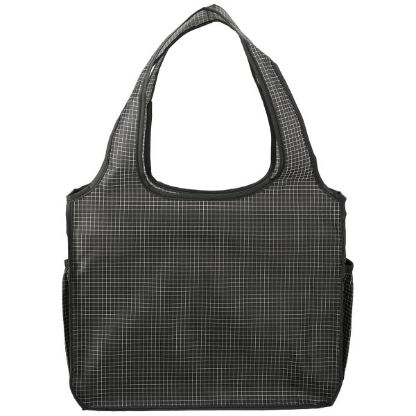 Bullet Black Grid Bungalow Tote Sale - Image 3